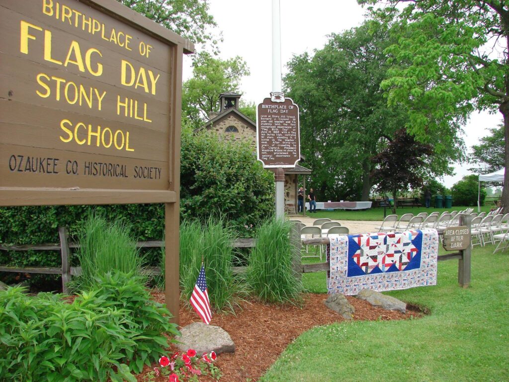 Nestled in Ozaukee County, the Stony Hill School is a historic one-room schoolhouse where Flag Day was born in 1885.